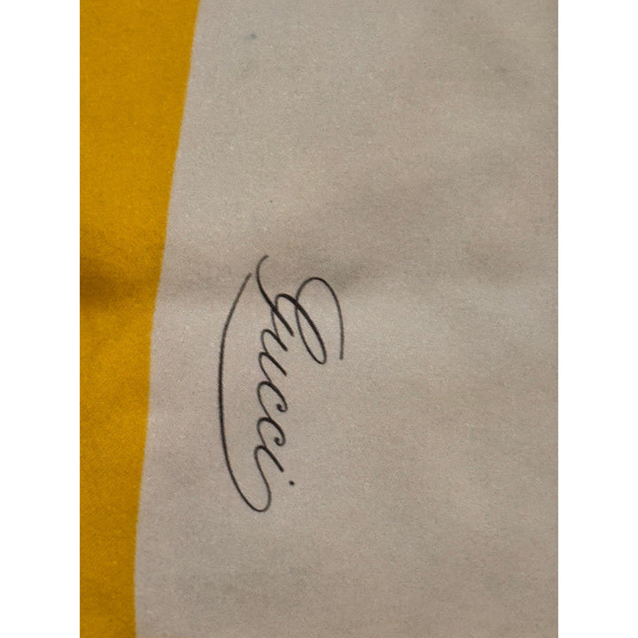 Gucci Yellow Flora Print Large Silk Scarf – 33.5" Square Gucci
