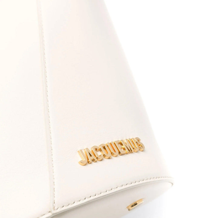 Jacquemus Le Petit Tourni Large Bucket Bag in Ivory – Calf Leather Jacquemus