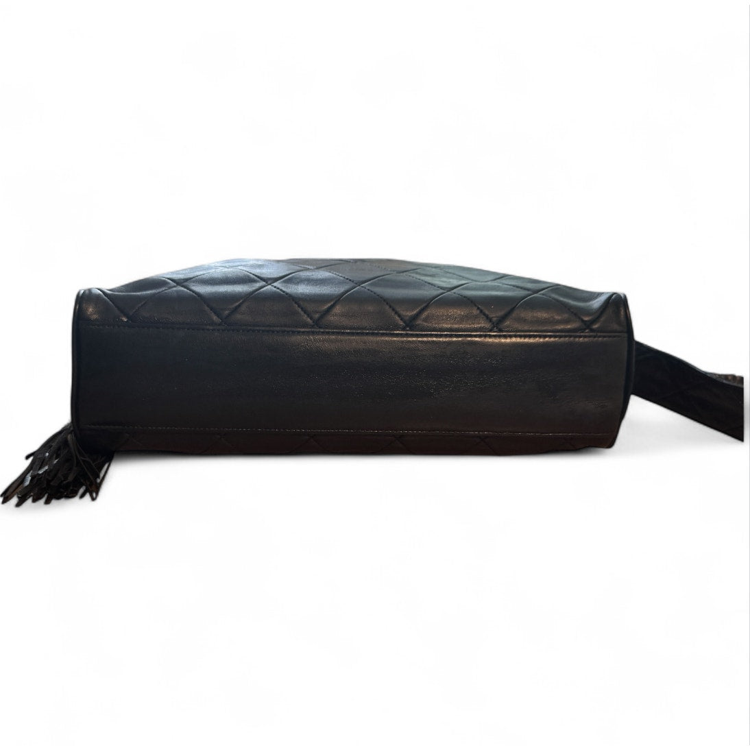 CHANEL Vintage Diamond CC Quilted Large Lambskin Camera BagGold Hardware Chanel