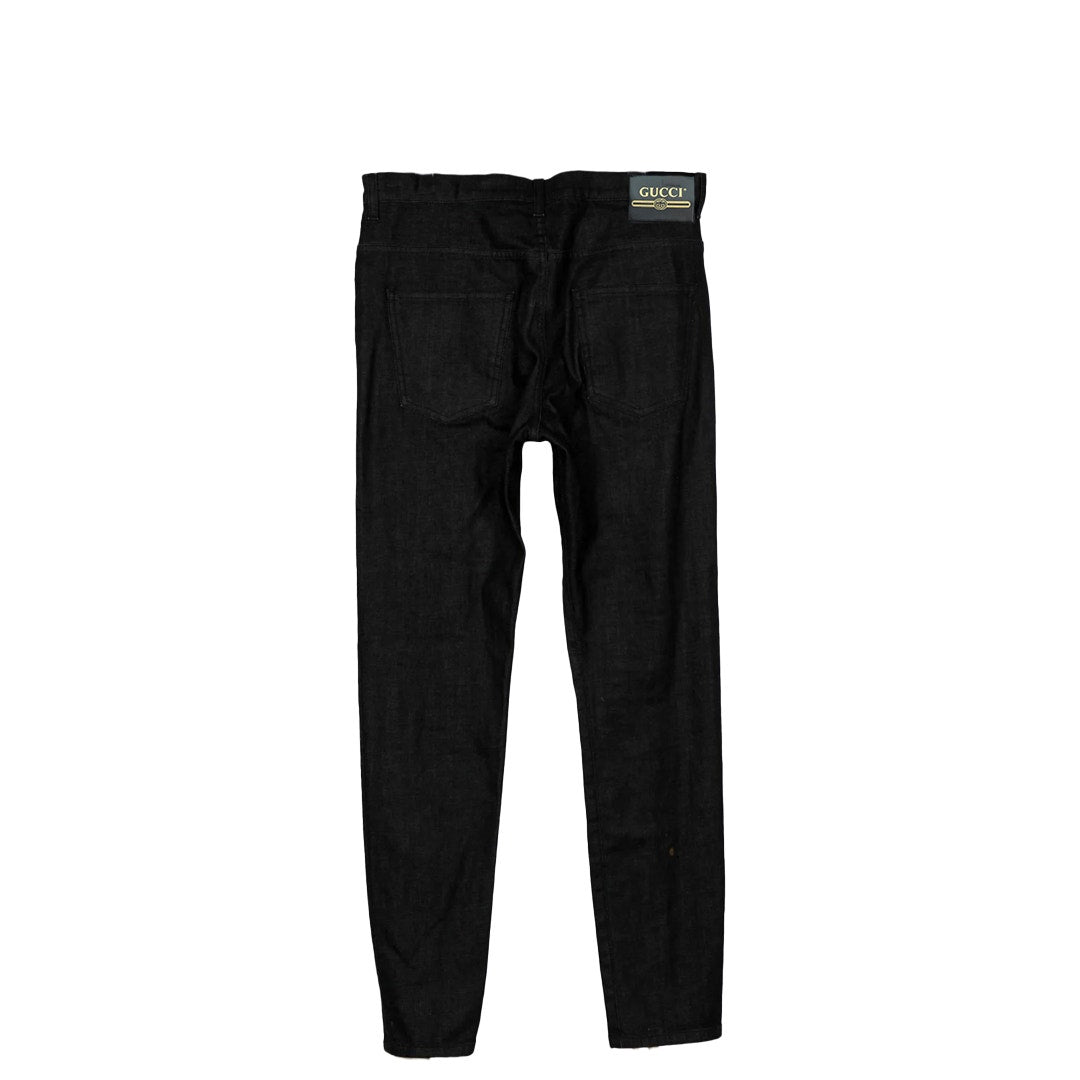 Gucci Black Memento Mori Skinny Jeans Gucci