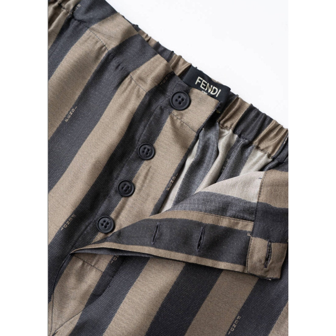 Authentic Fendi Stripe Silk Pajama Pants – IT 46 Fendi