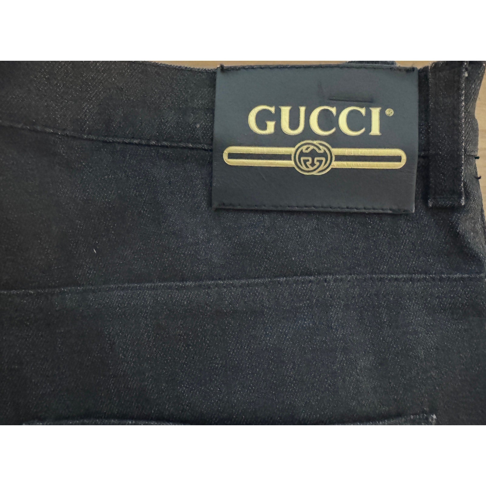Gucci Black Memento Mori Skinny Jeans Gucci