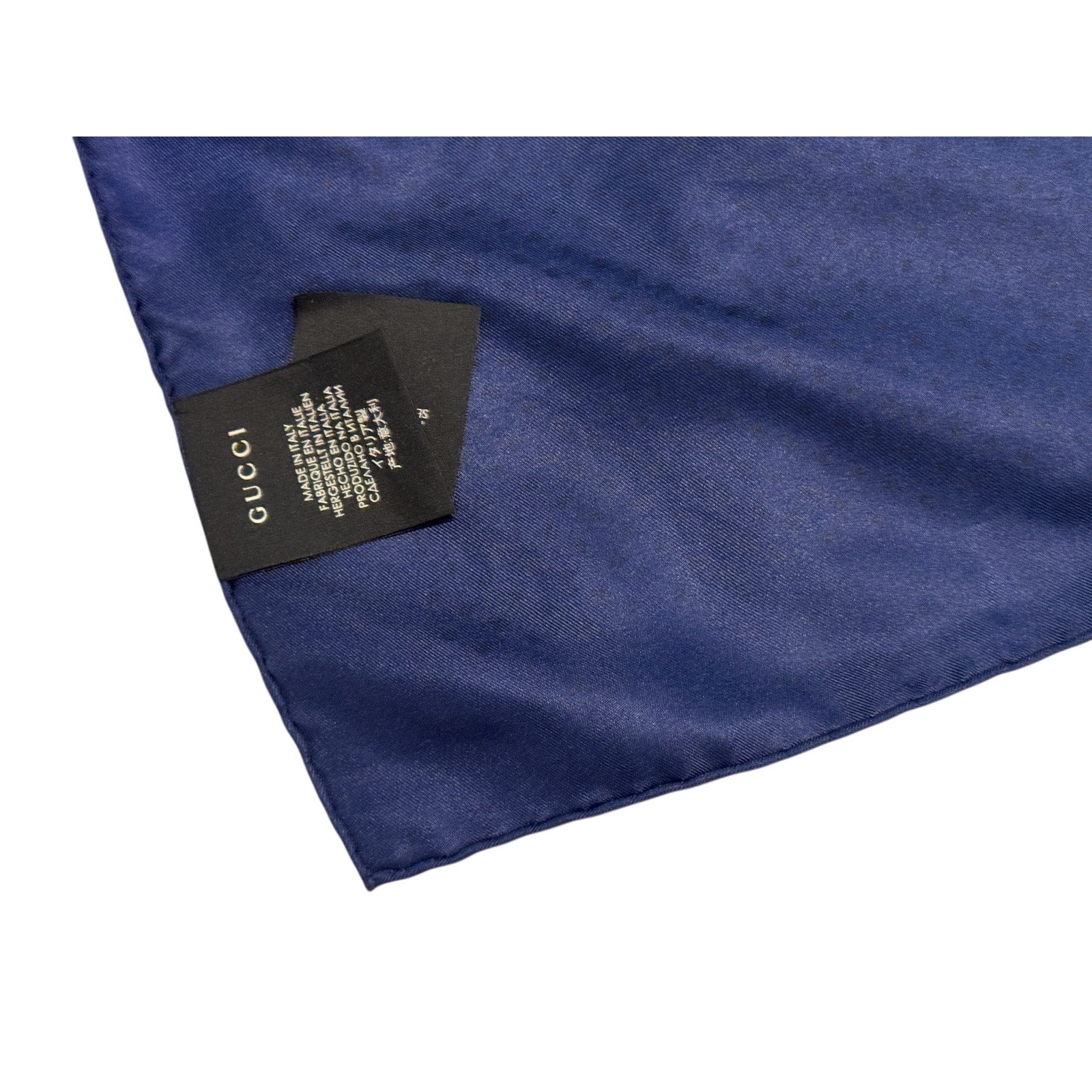 Authentic GUCCI "GUCCY" Gold Star SEGA® Print 100% Silk Scarf Gucci