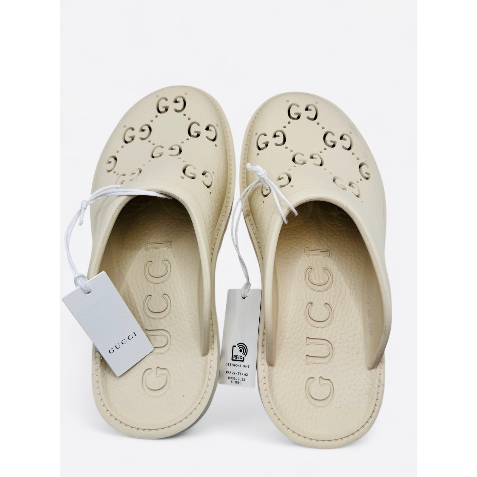 Gucci Authentic GG Perforated Crocs Slippers Gucci