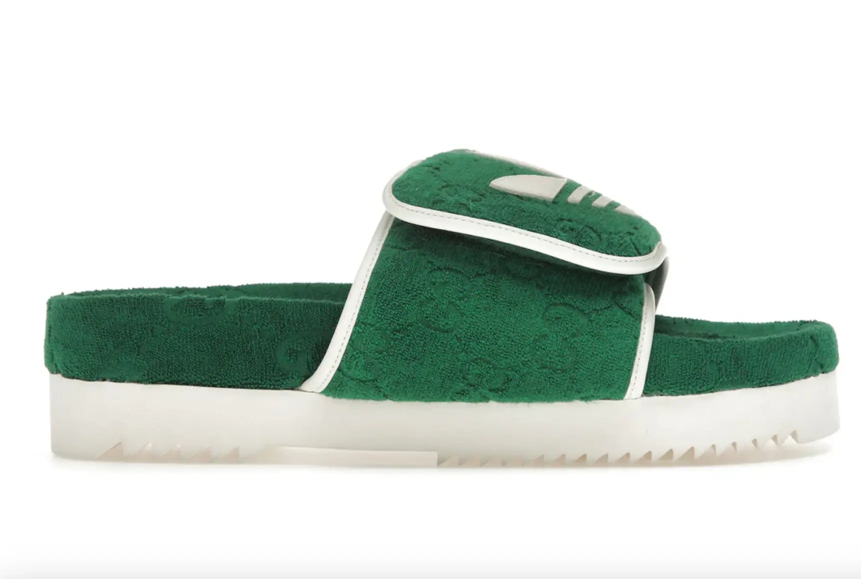 Adidas X Gucci GG Pool  Slide Sandal Green - Vault No9