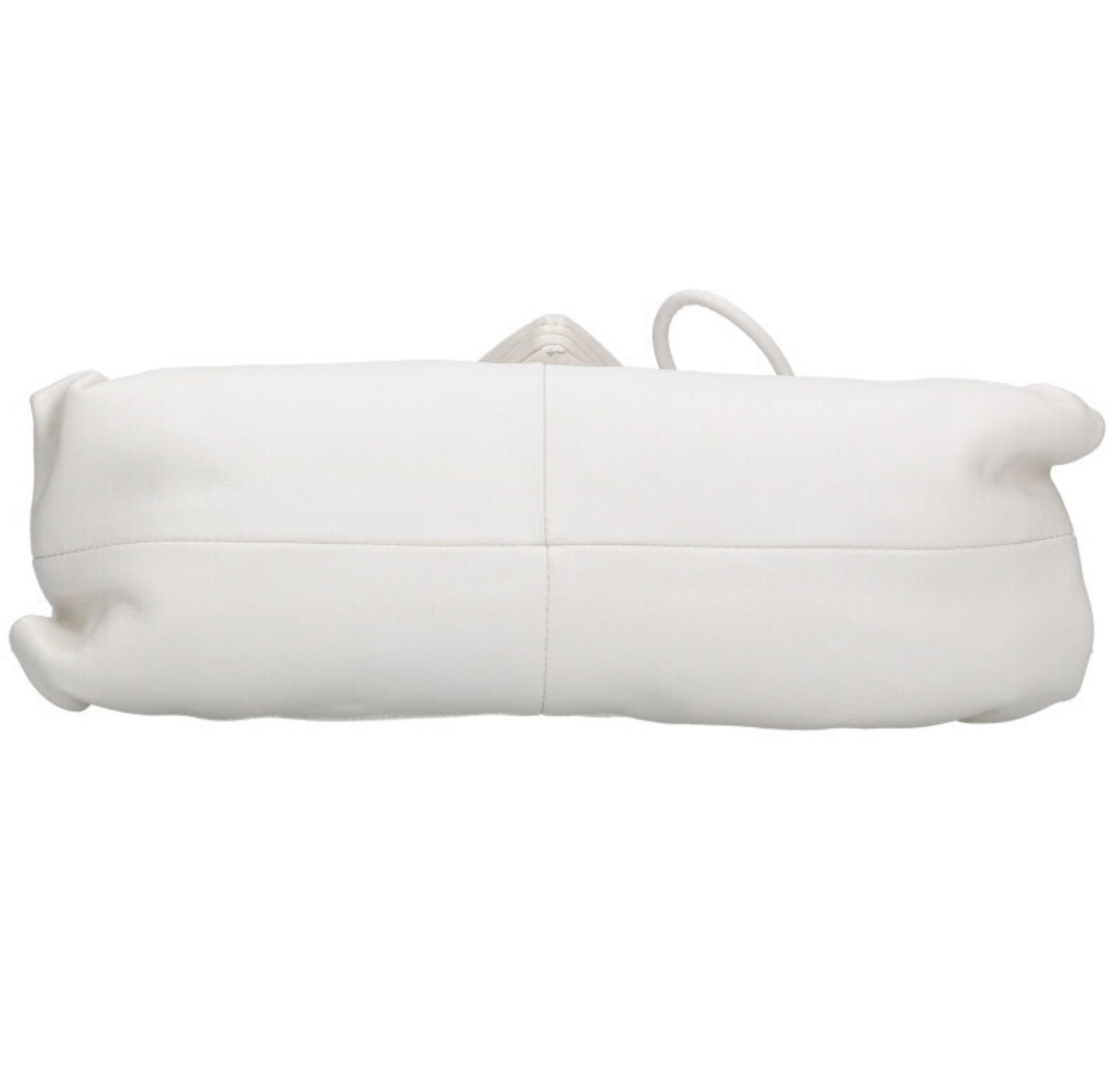 Bottega Veneta BV Trine Clutch in Bianco – White Lambskin Large Leather Wristlet Bottega Veneta