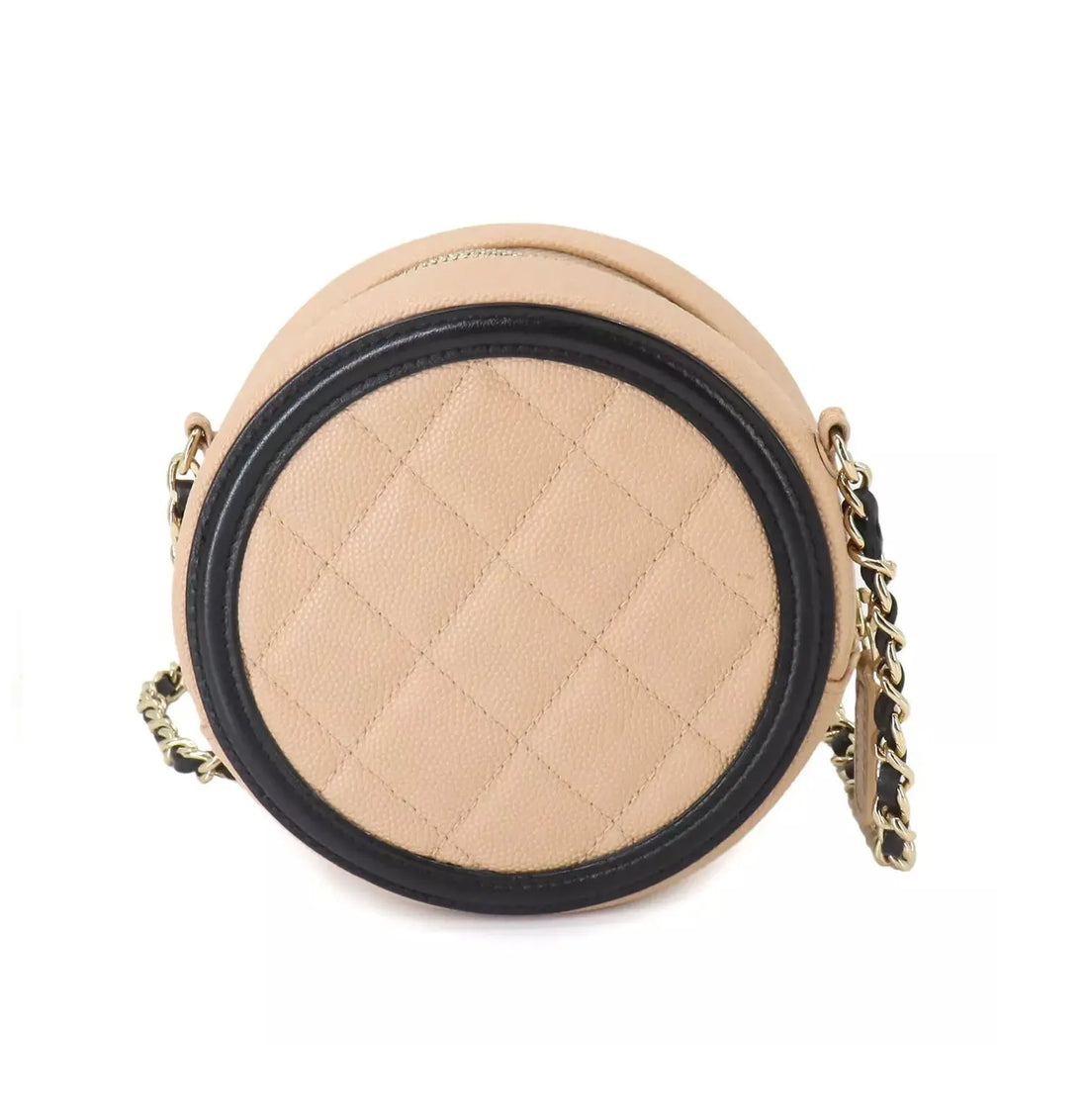 CHANEL CC Filigree Chain Shoulder Bag Caviar Leather - Vault No9