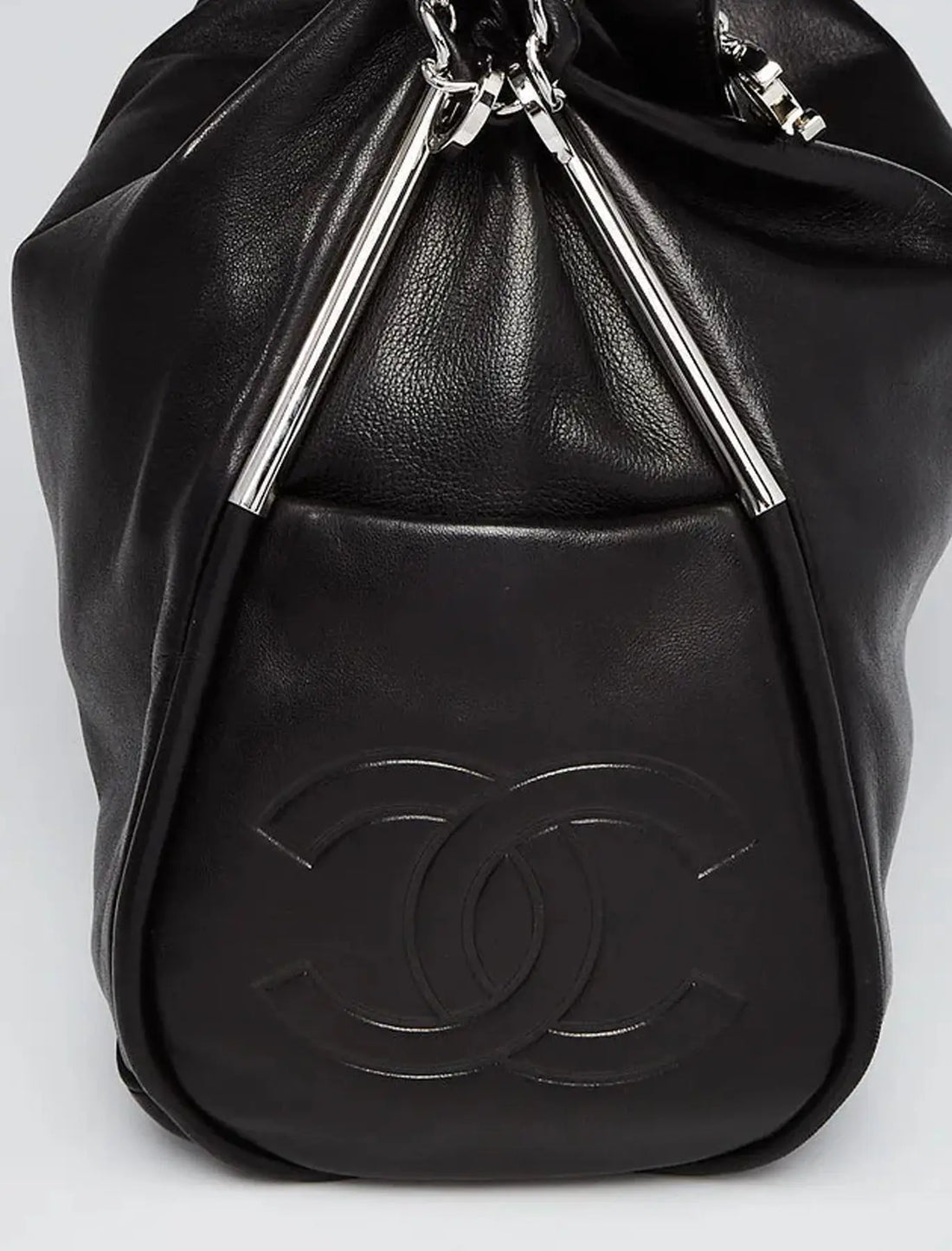 CHANEL Modern Hobo Chain Around Slouch Bag Purse Lamb Leather - Vault No9