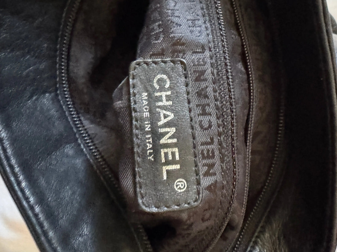 CHANEL Modern Hobo Chain Around Slouch Bag Purse Lamb Leather - Vault No9