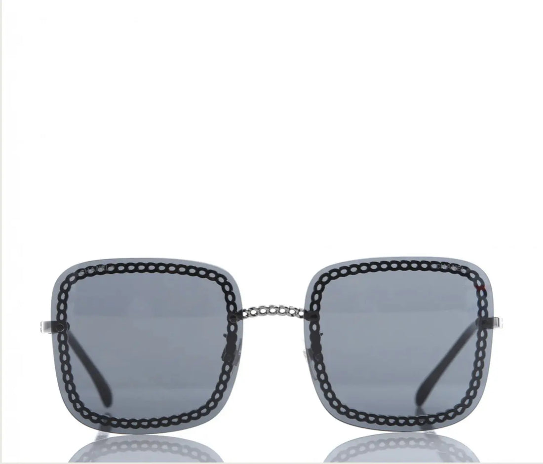 Chanel Blue Chain Square Tinted Sunglasses - Vault No9