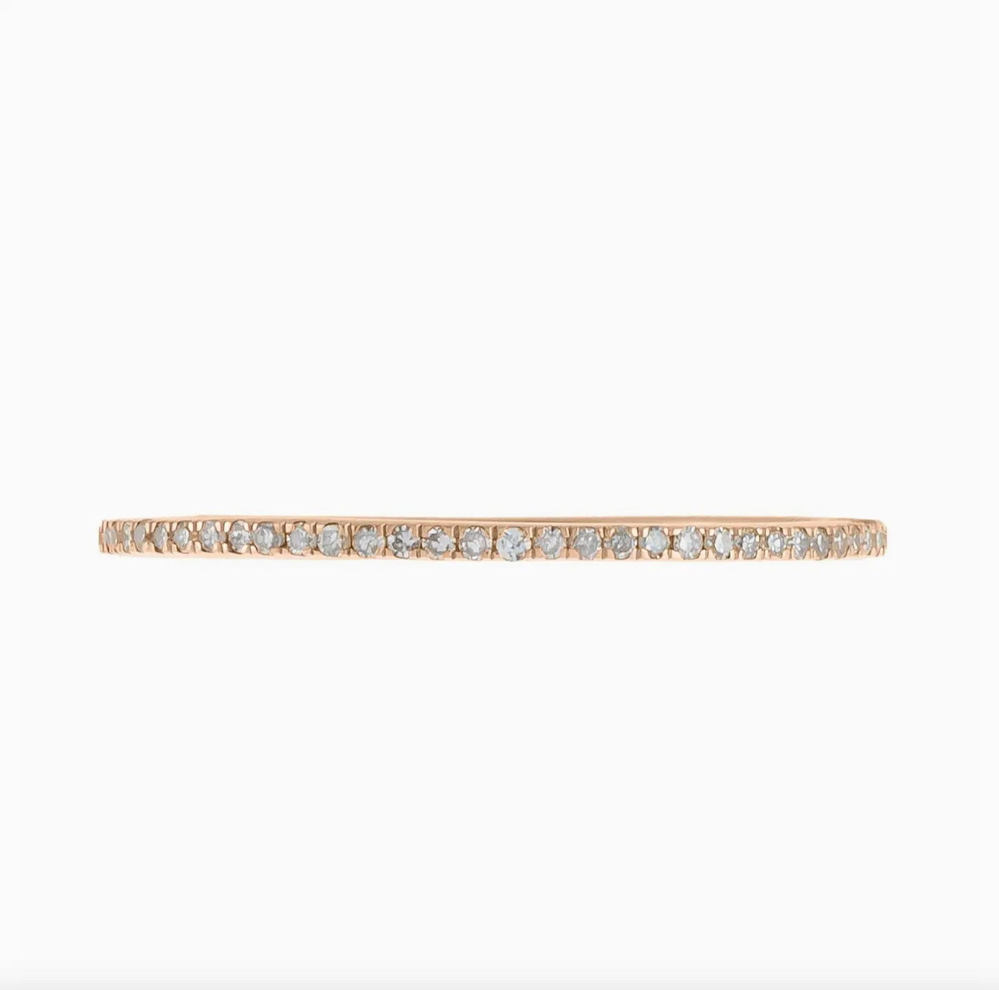 Diamond Micropavé Eternity Band 14K Gold Custom