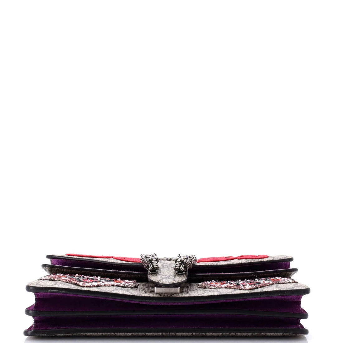 Gucci GG Supreme Dionysus Small Shoulder Bag with Suede Trim & Sequin Detail Gucci