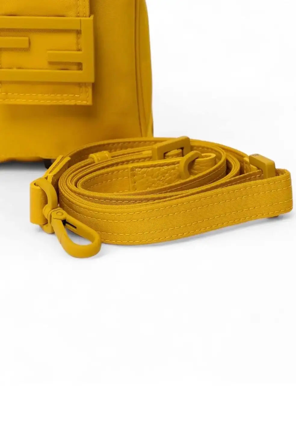 Fendi Nylon FF  Baguette Crossbody Shoulder Bag - Vault No9