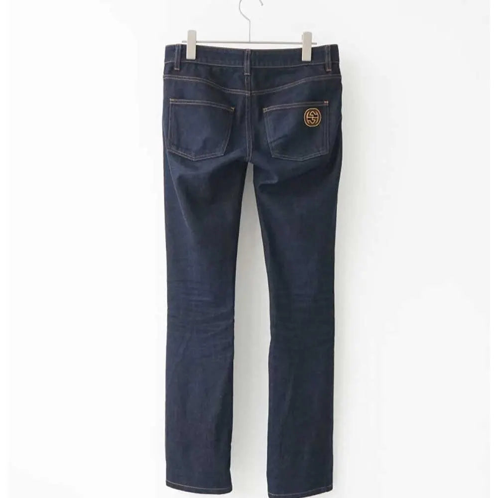 GUCCI Dark Denim Straight-Leg Jeans Pre-Owned - Vault No9