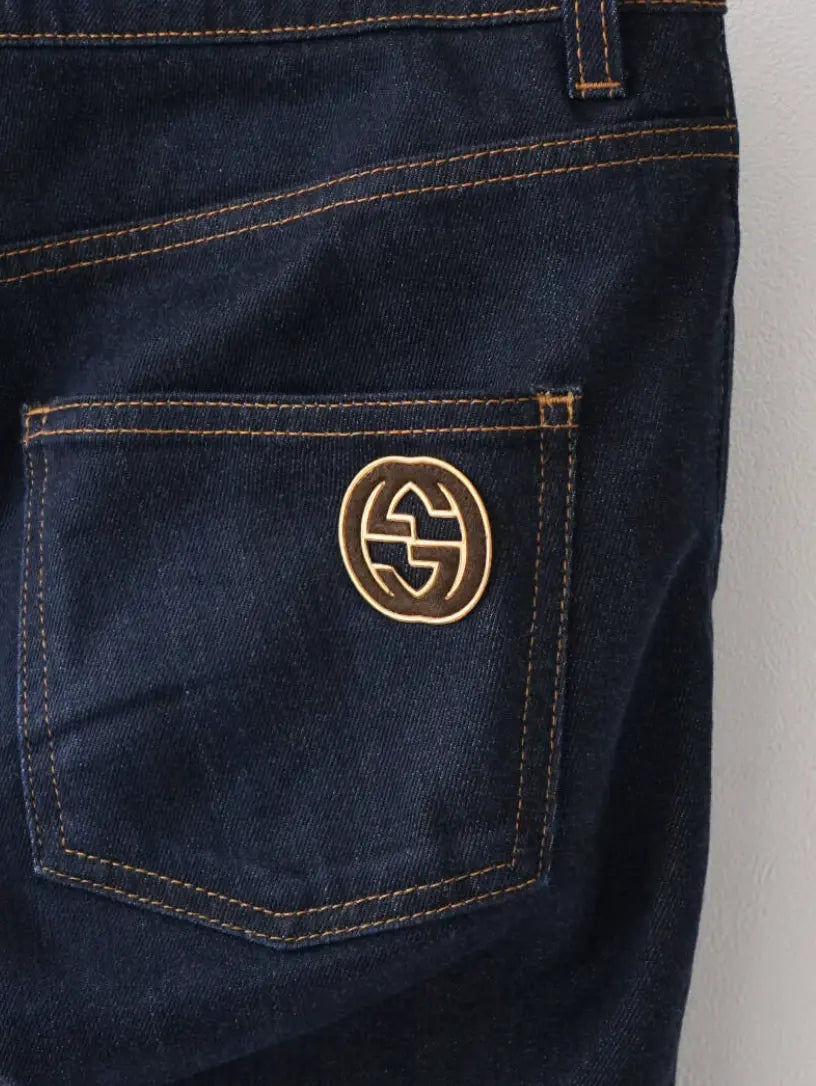 GUCCI Dark Denim Straight-Leg Jeans Pre-Owned - Vault No9