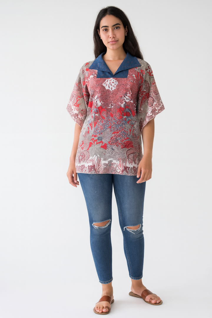 Hermès Petit h Surprise Silk Tunic – One-of-a-Kind Open-Back Top, Made in France Hermes