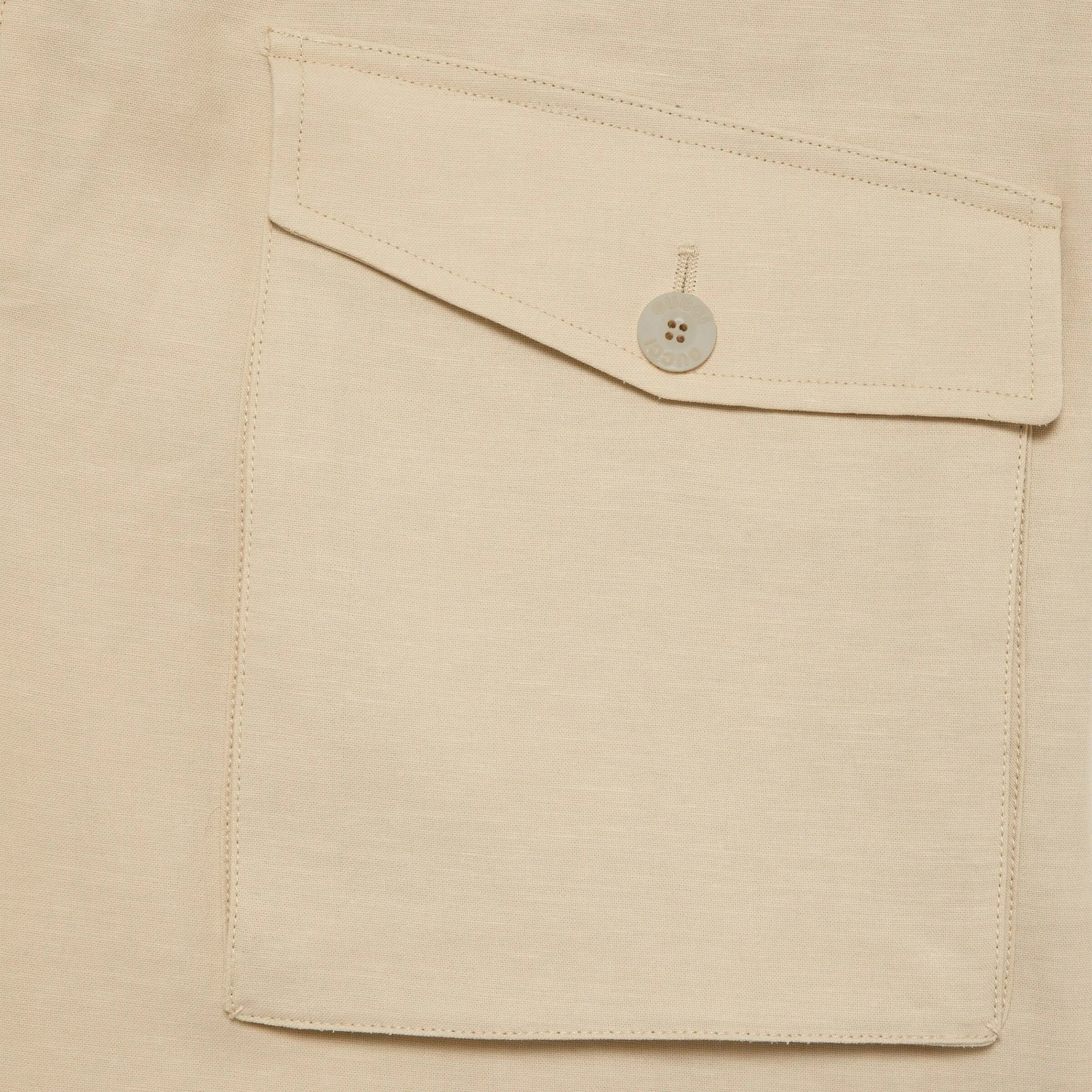 Gucci Beige Exposed Zip Cargo Boyfriend Pants $1700 - Vault No9