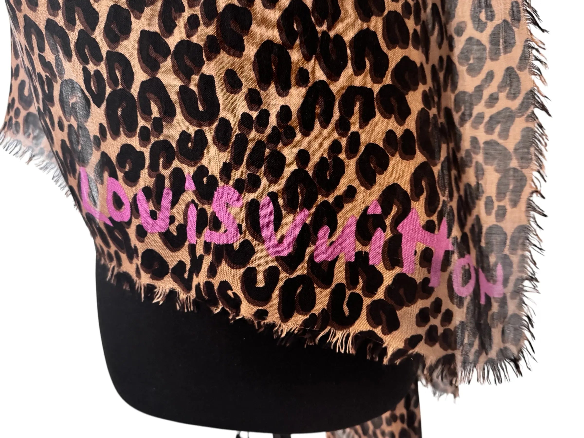 Louis Vuitton x Stephen Sprouse Leopard Graffiti Shawl – Cashmere Silk Scarf 2014 LOUIS VUITTON