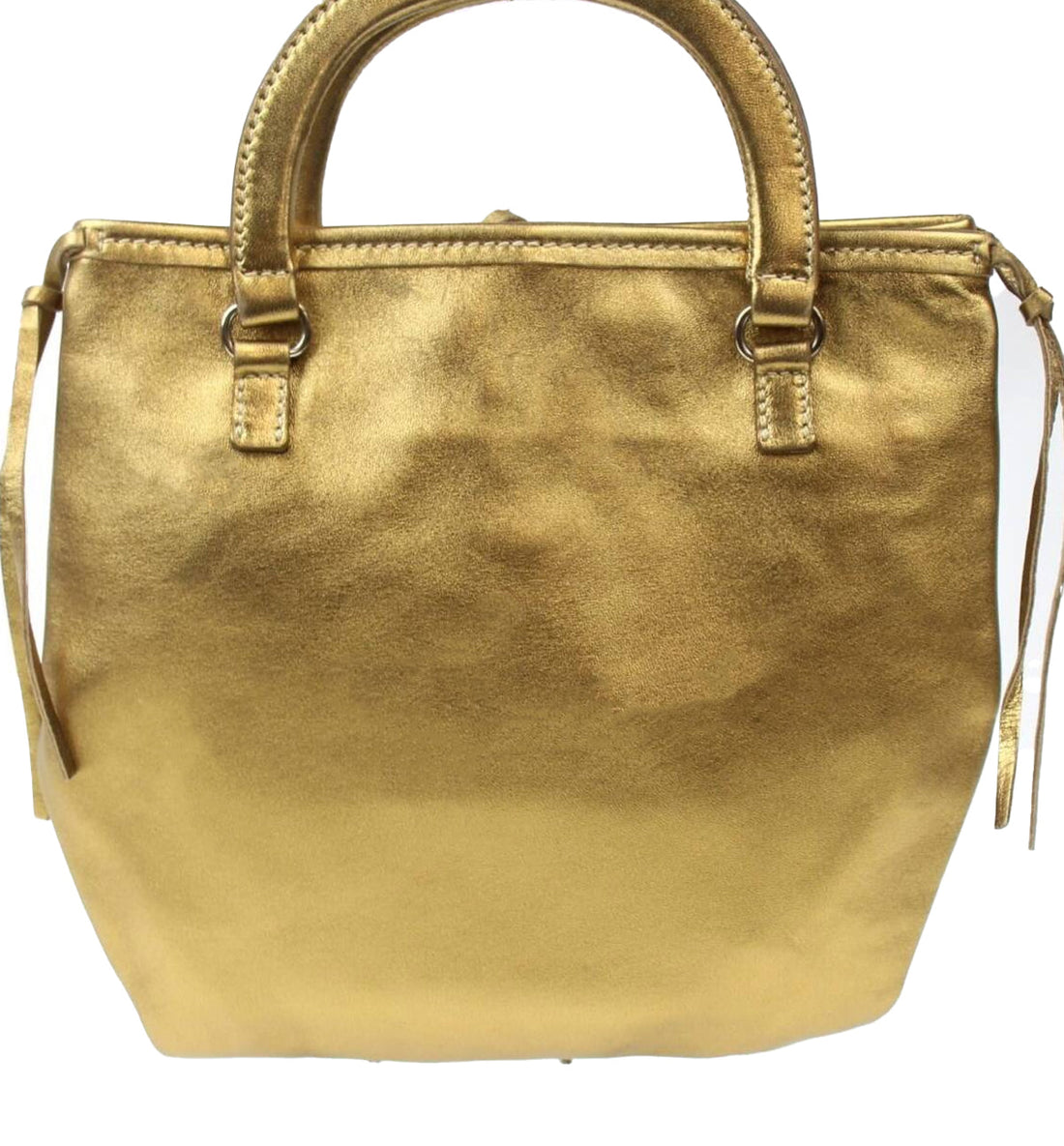 Prada Vintage Gold Leather Handbag Prada
