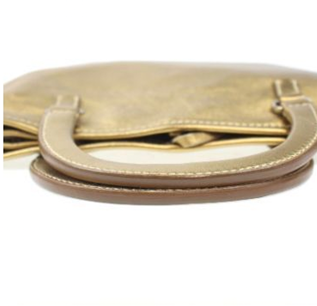 Prada Vintage Gold Leather Handbag Prada