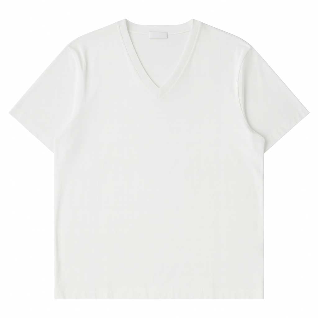 Prada Men’s White V-Neck T-Shirt – Model UJM493 S151, Size XXL Prada