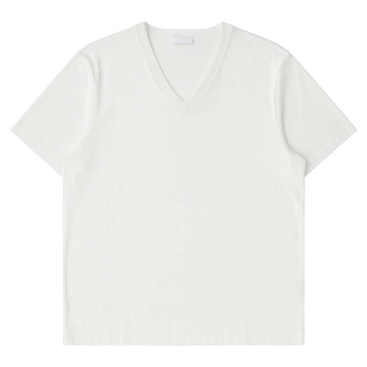 Prada Men’s White V-Neck T-Shirt – Model UJM493 S151, Size XXL Prada