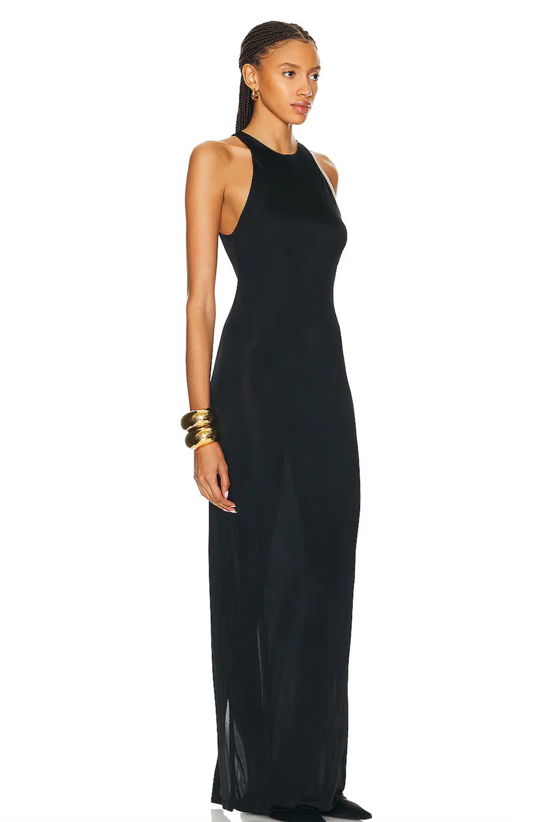 SAINT LAURENT jersey maxi dress - Vault No9
