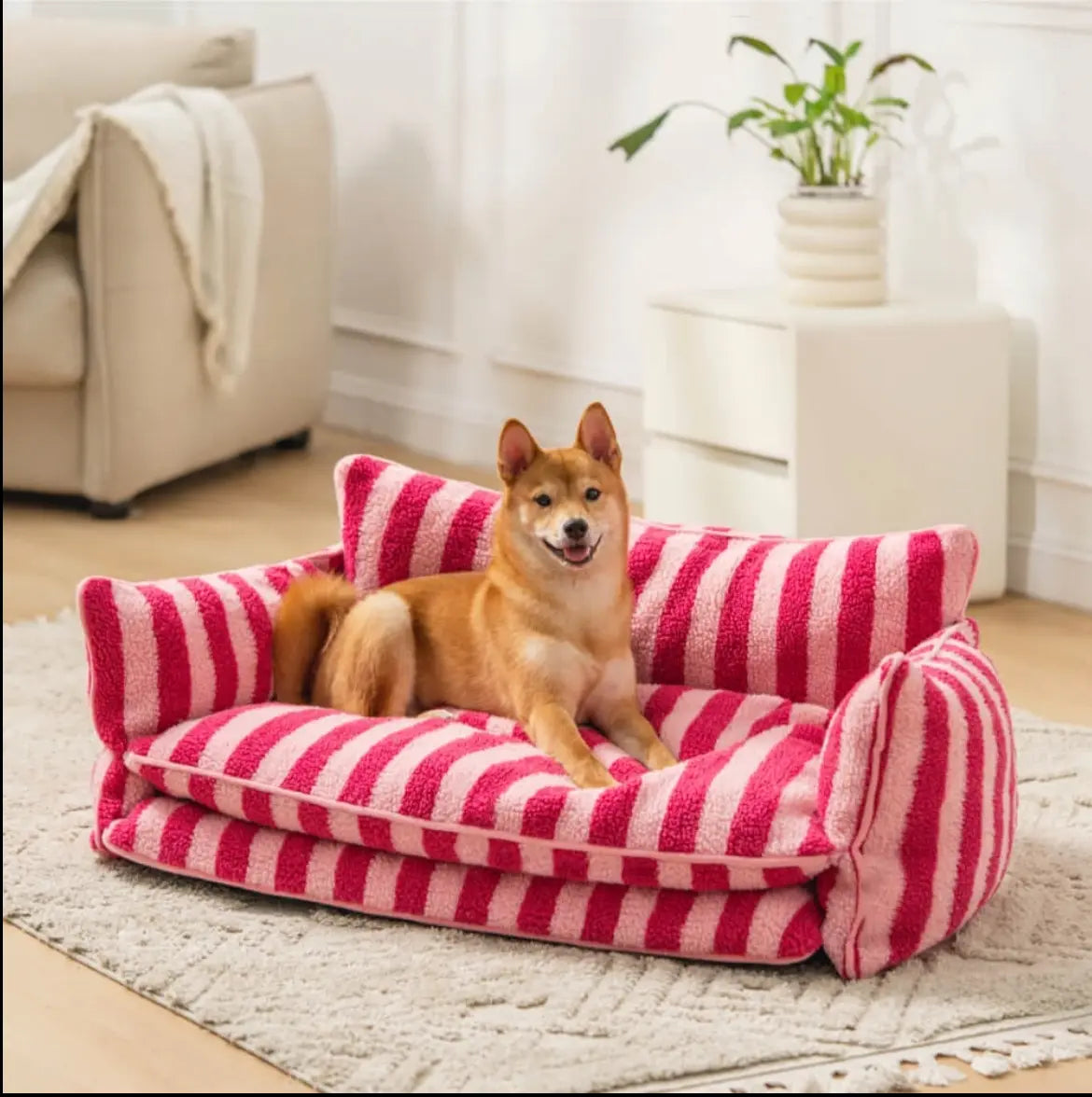 Orthopedic Luxury Pet Dog Cat Bed Sofa – Plush Pet Sofa - Vault No9