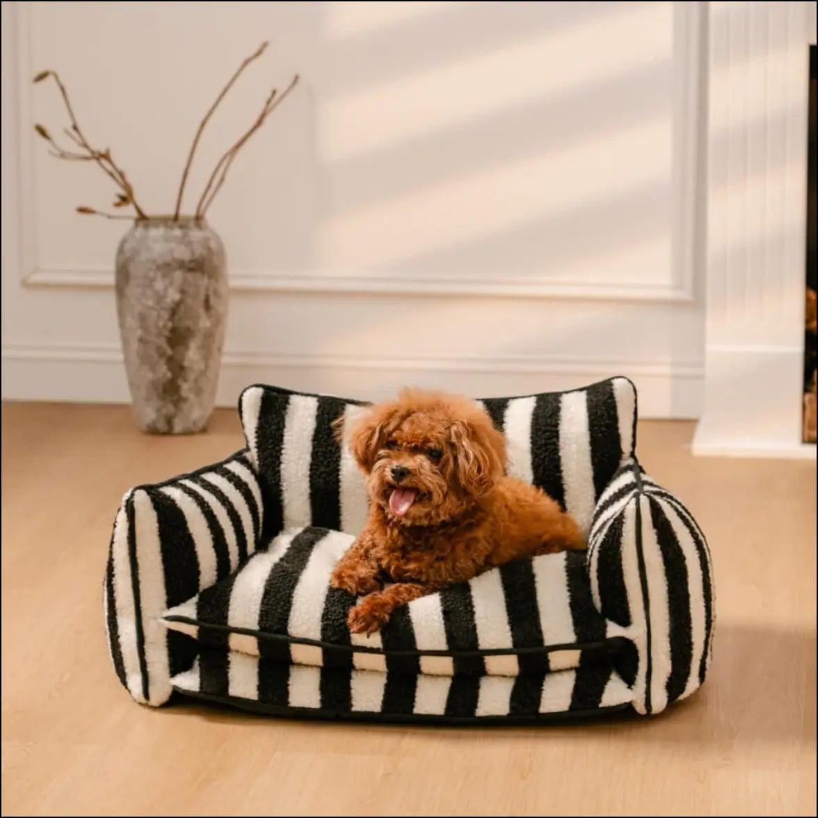 Orthopedic Luxury Pet Dog Cat Bed Sofa – Plush Pet Sofa - Vault No9