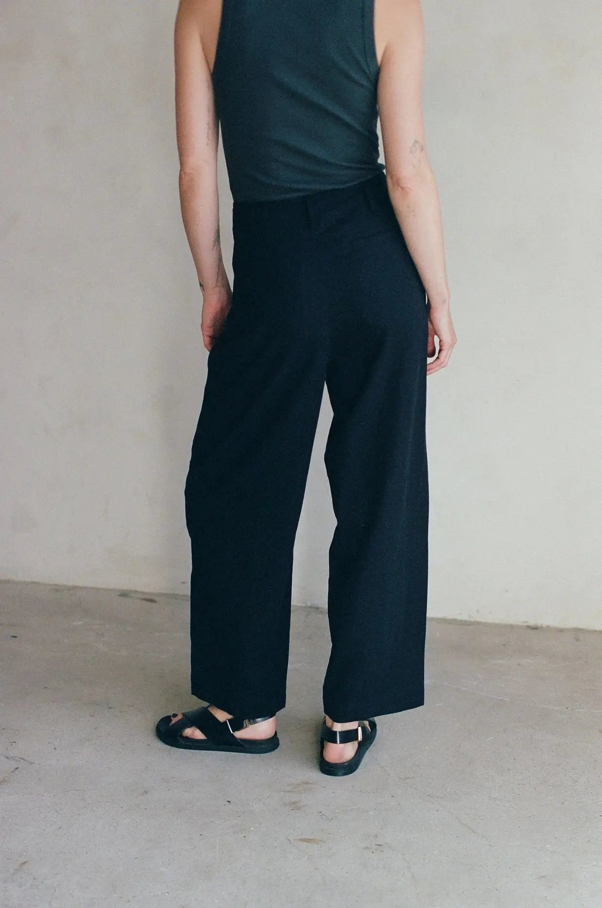 Woven Linen Cotton Wide Fit Full Length - Vault No9