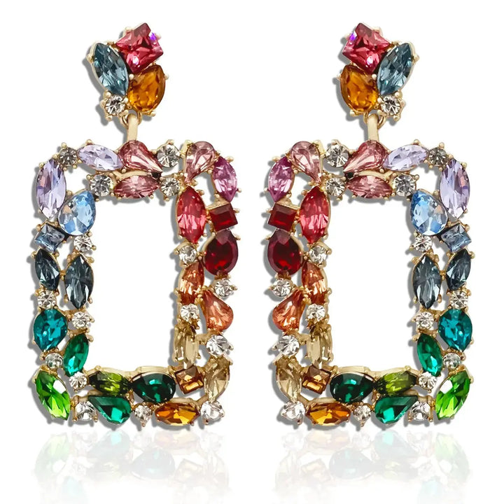 Yes I Did Rainbow Statement Earrings Zaxie