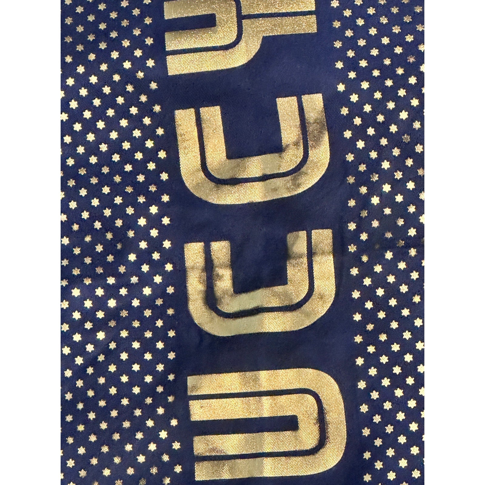Authentic GUCCI "GUCCY" Gold Star SEGA® Print 100% Silk Scarf Gucci