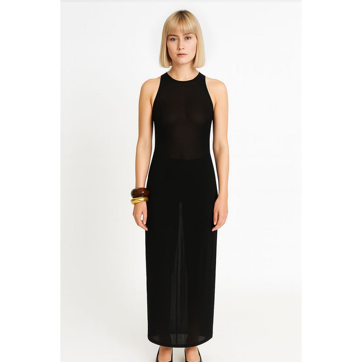 Title  SAINT LAURENT Jersey Maxi Dress – 100% Viscose, Made in France (Size S) Saint Laurent