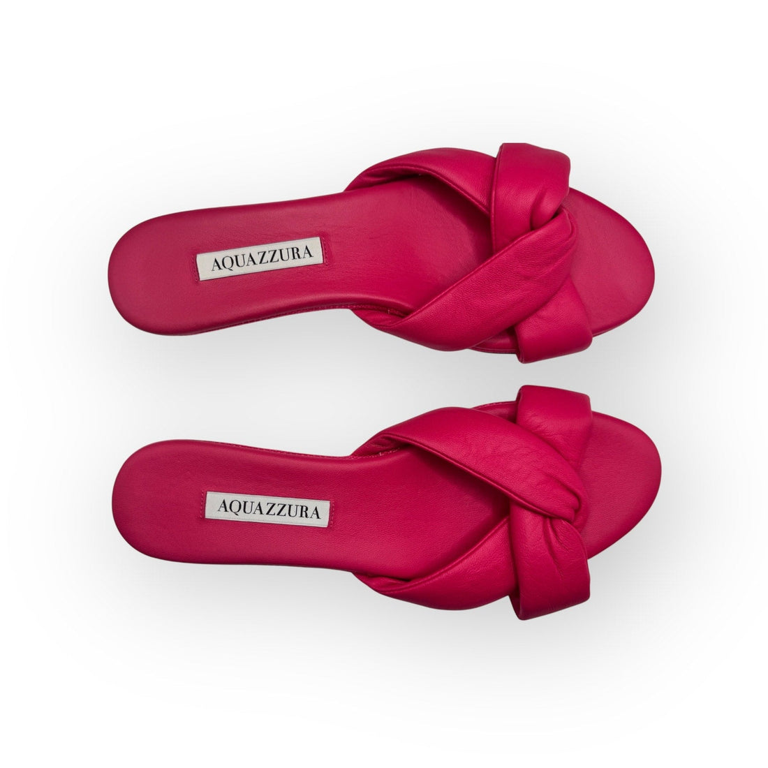 Title:  Aquazzura Olie Crossover Flat Sandals – Size 38 / US 8 Aquazzura