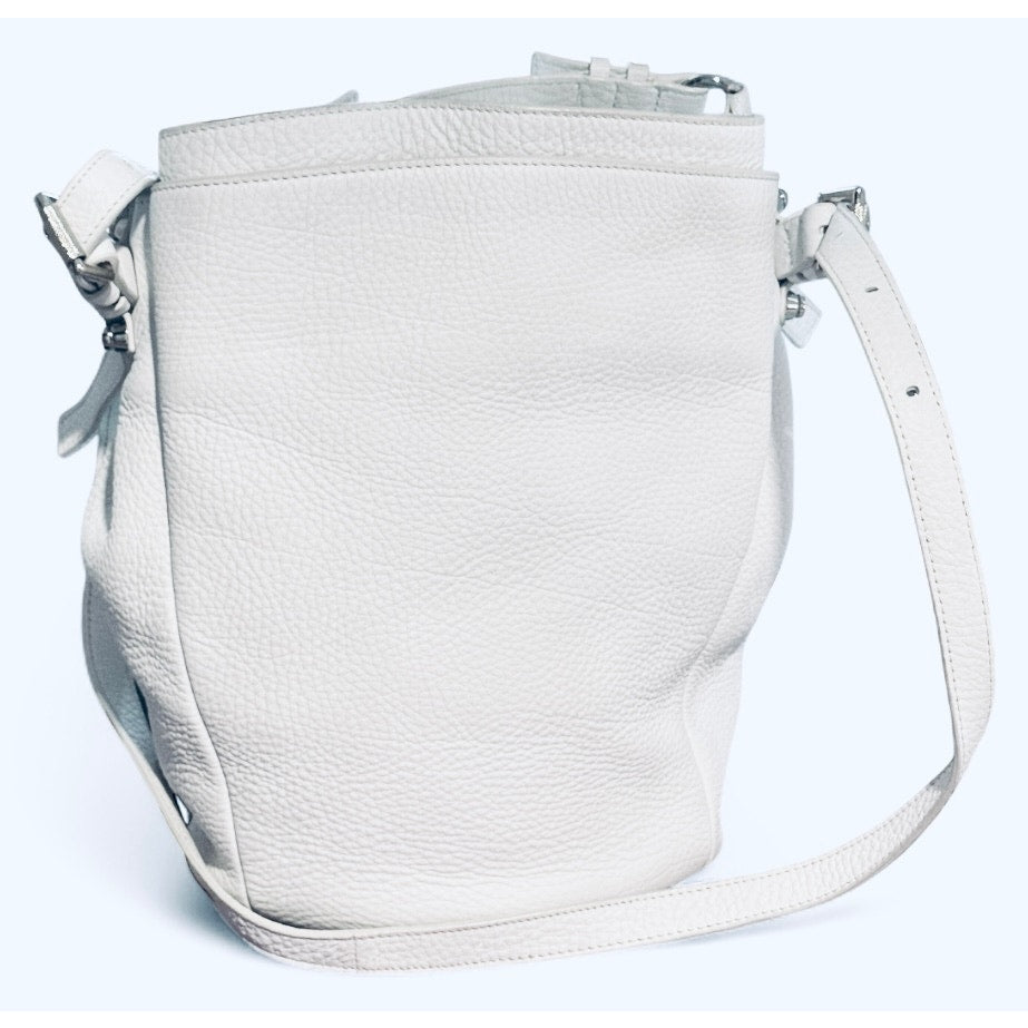 Alexander Wang White Leather Studded Bucket Bag Alexander Wang