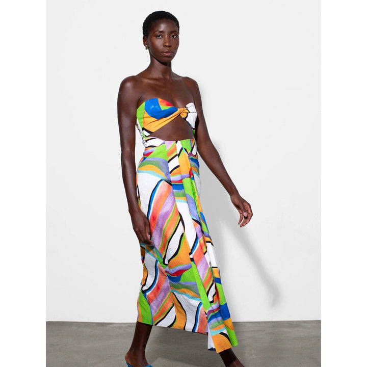 e:  Mara Hoffman Samara Strapless Cutout Dress in Alegasia Print – Size 8 – New Without Tags Mara Hoffman